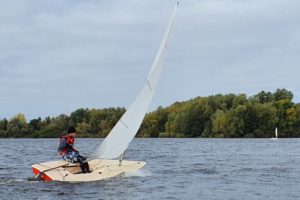 Laser auf dem Neuländer See mit Radial-Rigg