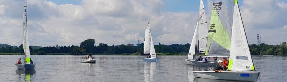 Segeln am Montag bei wenig Wind.