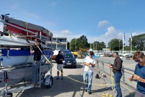 Trailer abladen in Borgwedel