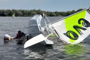 Auch das Kentern gehört dazu...