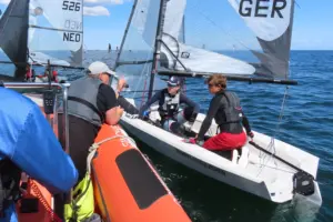 Regattabetreuung auf dem Wasser
